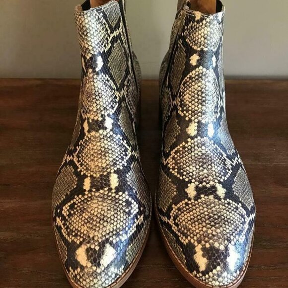 ! Madewell $198 The Carina Boot Snakeskin AE357 - Picture 4 of 5
